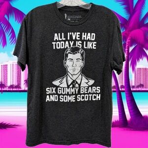 Archer Dark Heather Gray Graphic Tee